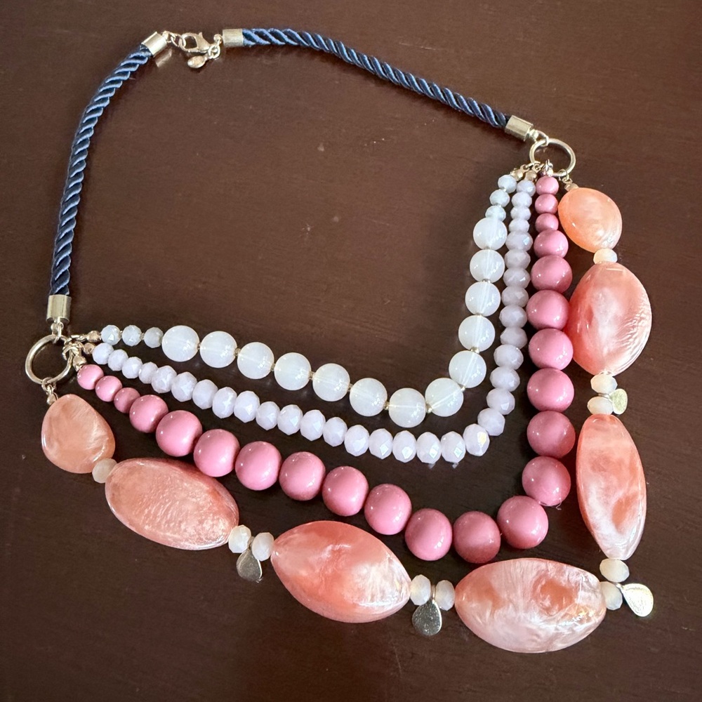 Loft Statement Multicolor Beaded Necklace
